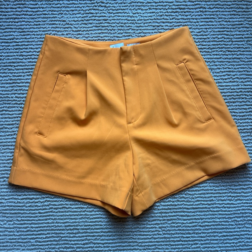 a new day Women's High Waist Yellow Shorts